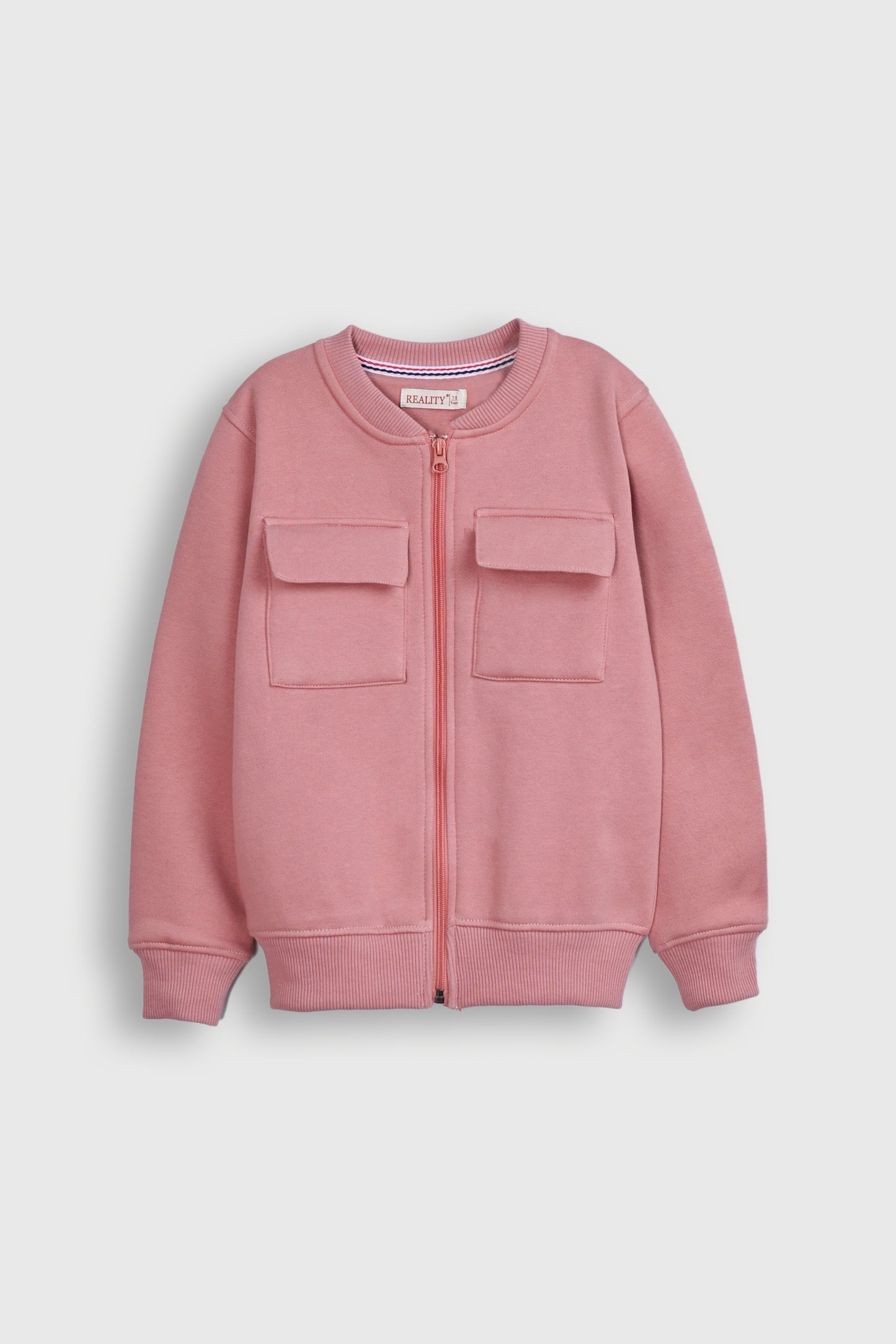 DOUBLE PINK POCKET ZIP-UP Reality