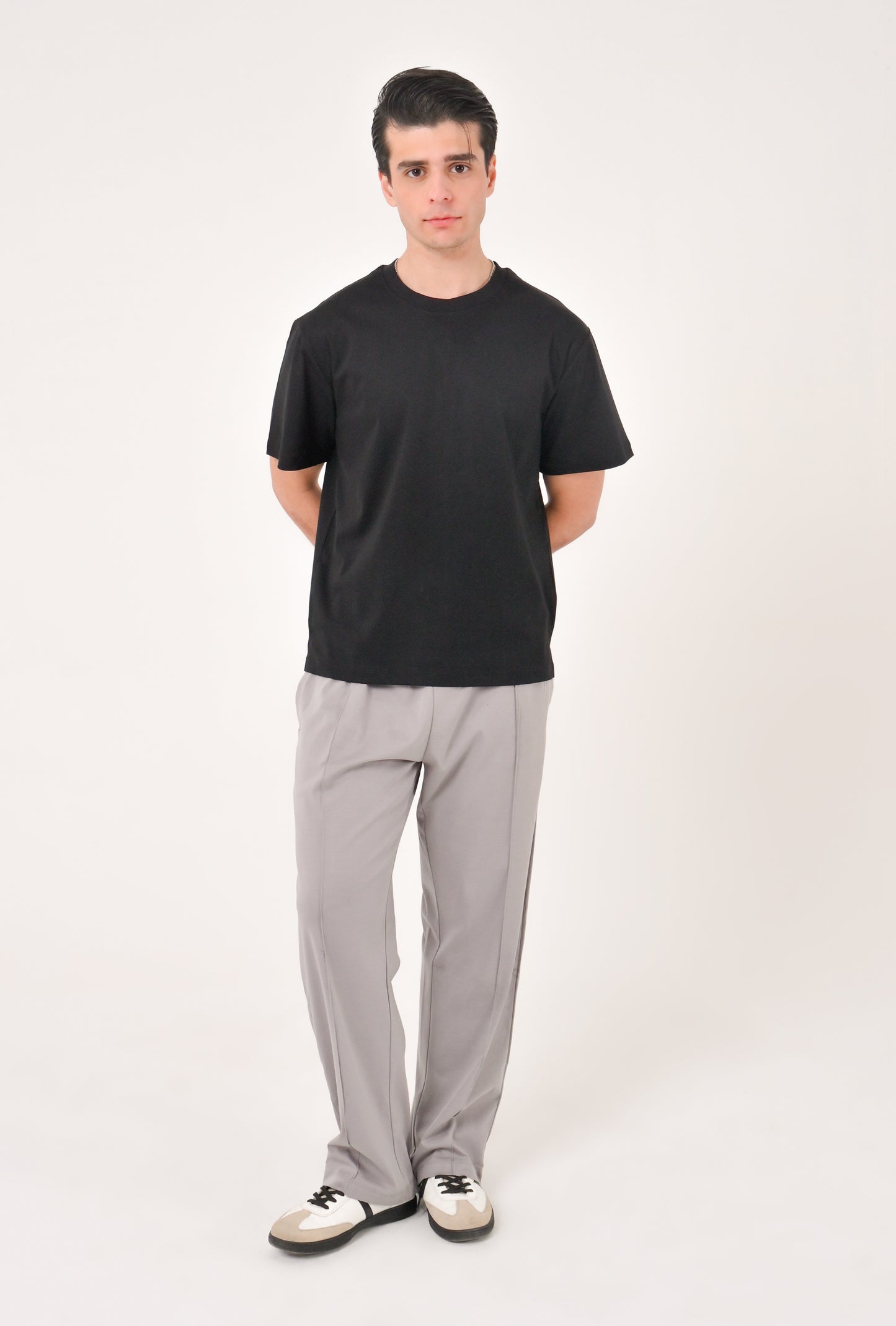 MEN BLACK DOWN SHOULDER T-SHIRT Reality