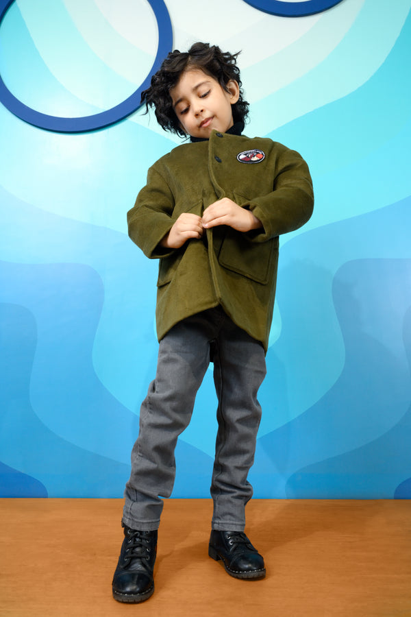 KIDS ARMY GREEN JACKET Reality