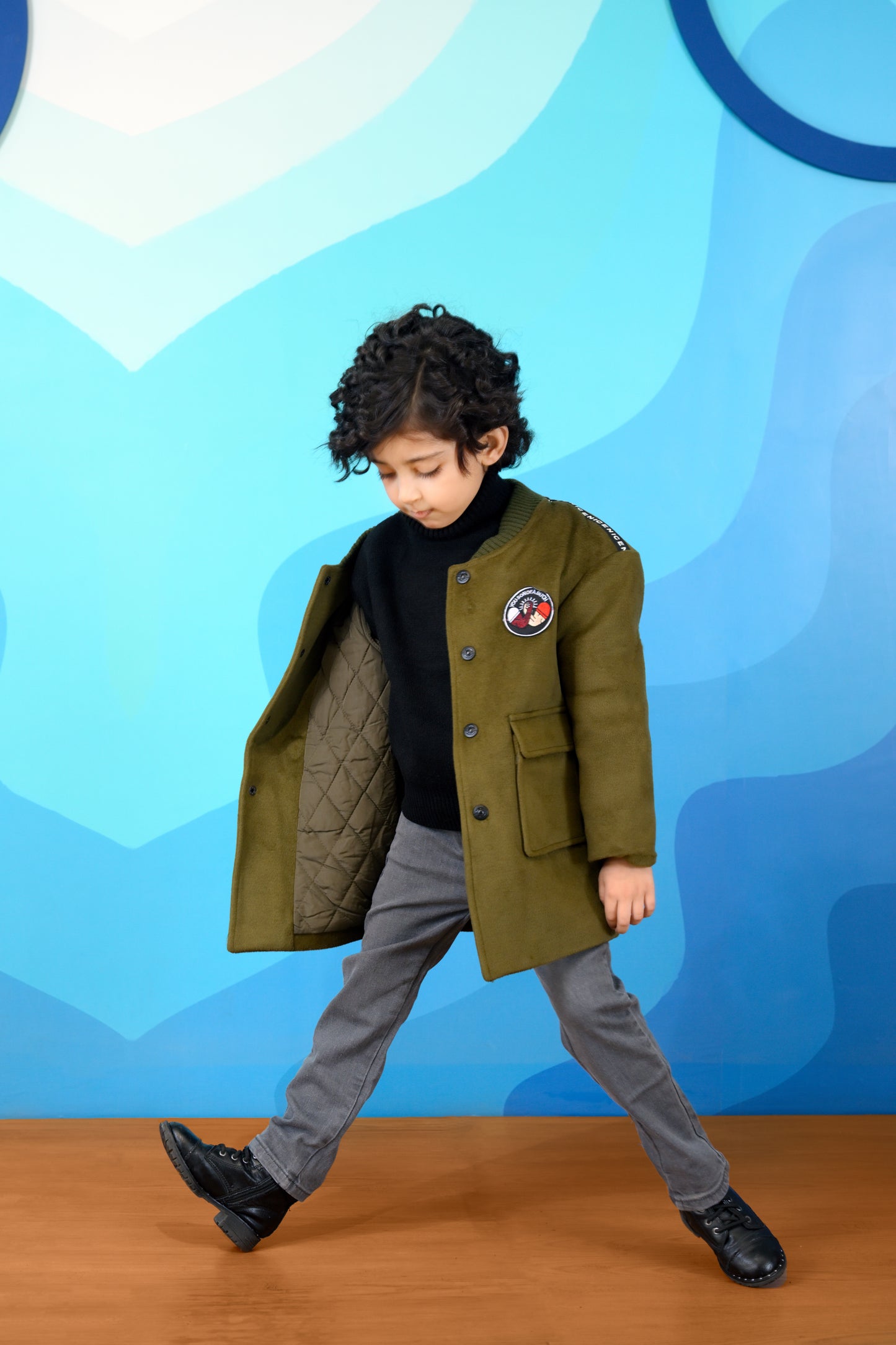 KIDS ARMY GREEN JACKET Reality