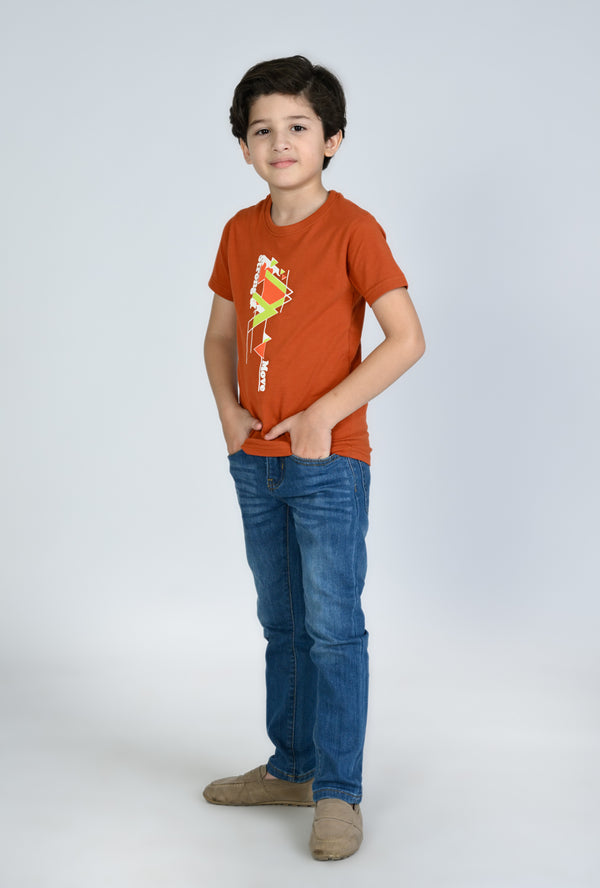 boy rust t-shirt
