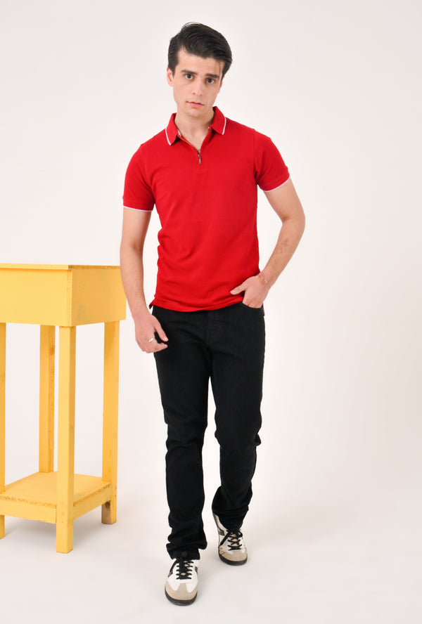 MEN DARK GREY POLO Reality