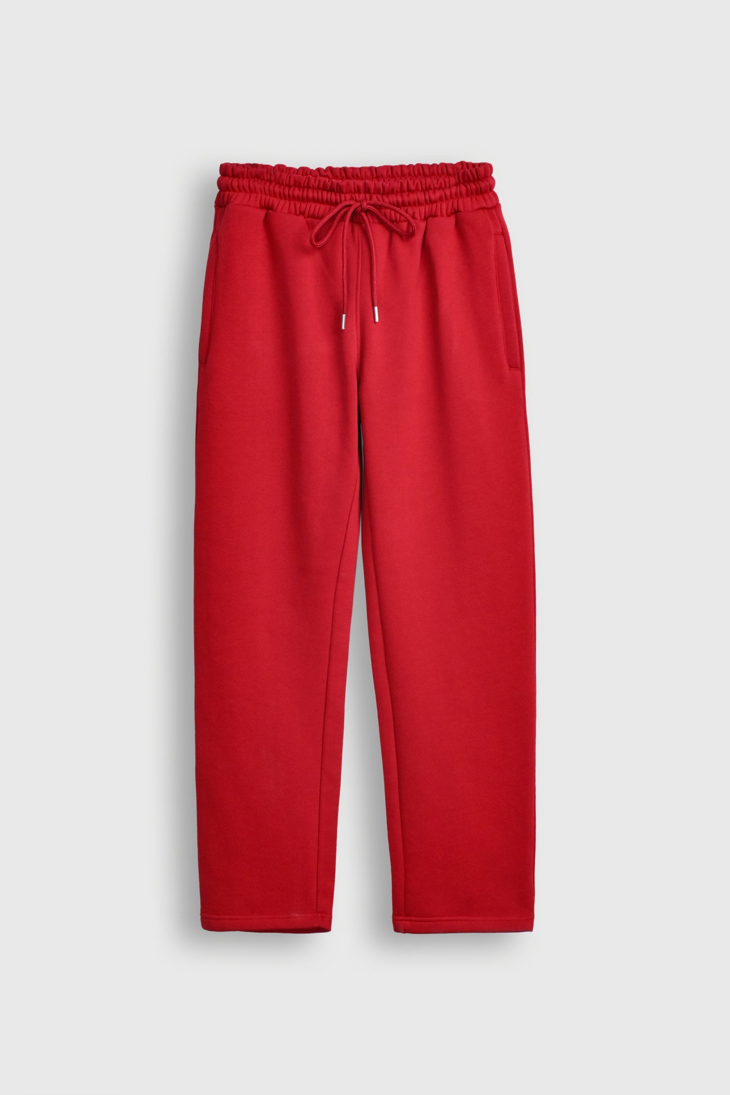 STRAIGHT FIT RED TROUSER Reality