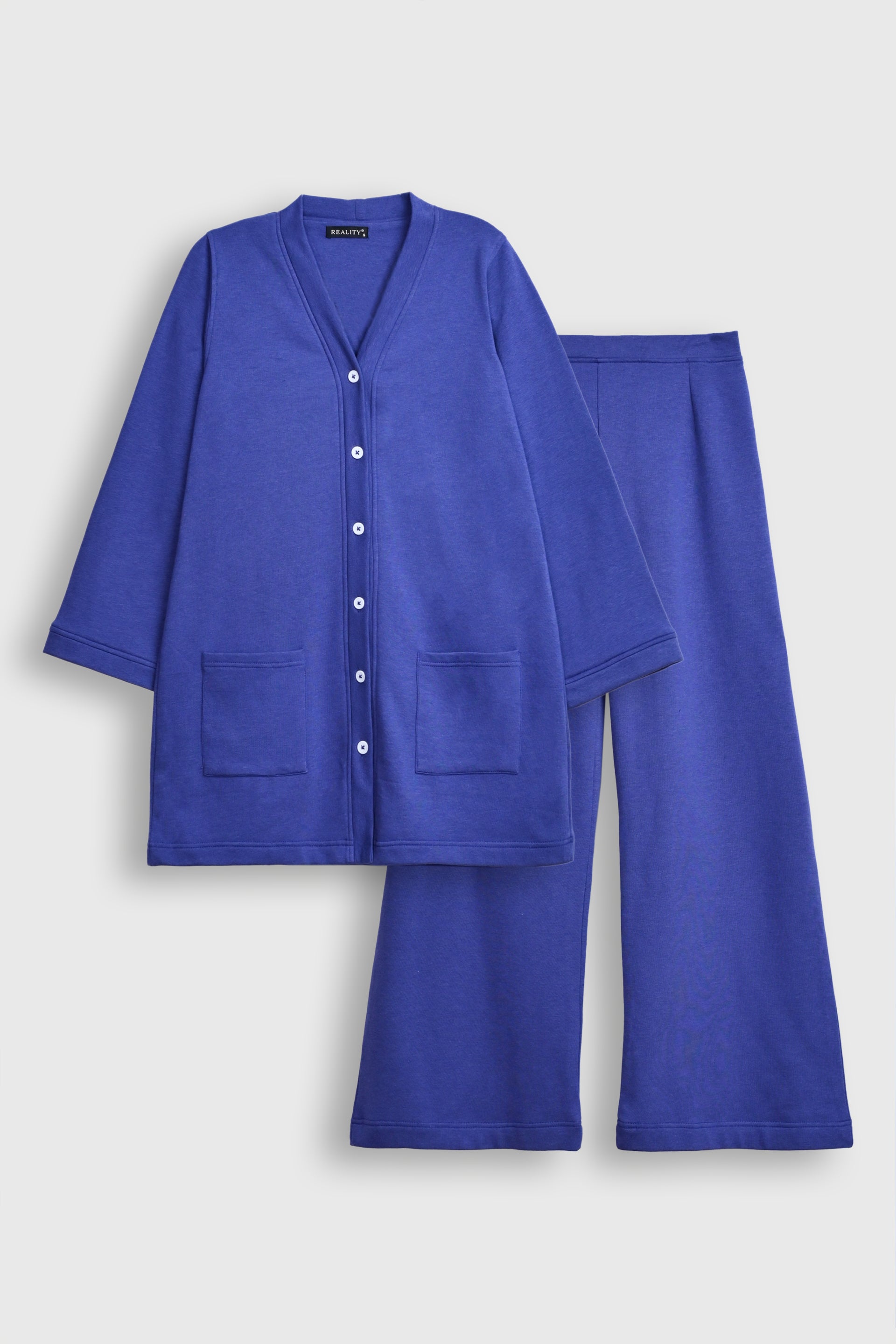 CARDIGAN blue WITH BOTTOM Reality