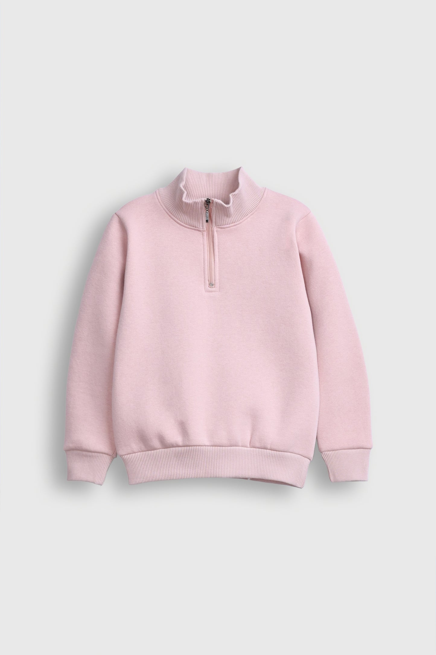 HALF ZIP PEACH SWEATSHIRT Reality