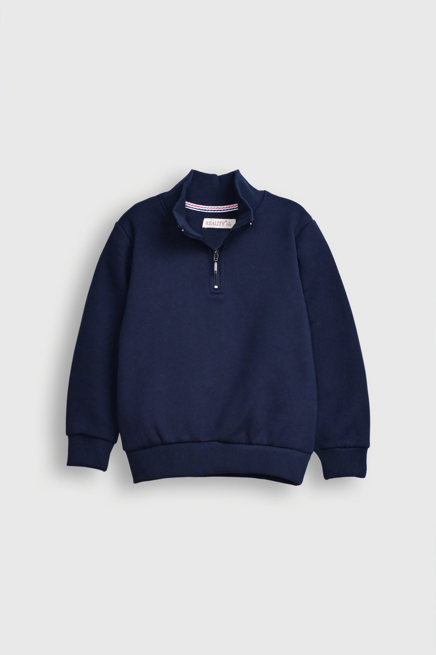 HALF ZIP NAVY SWEATSHIRT Reality