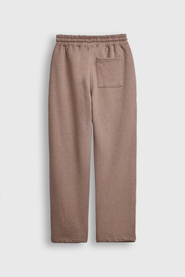 STRAIGHT FIT LIGHT BROWN TROUSER Reality