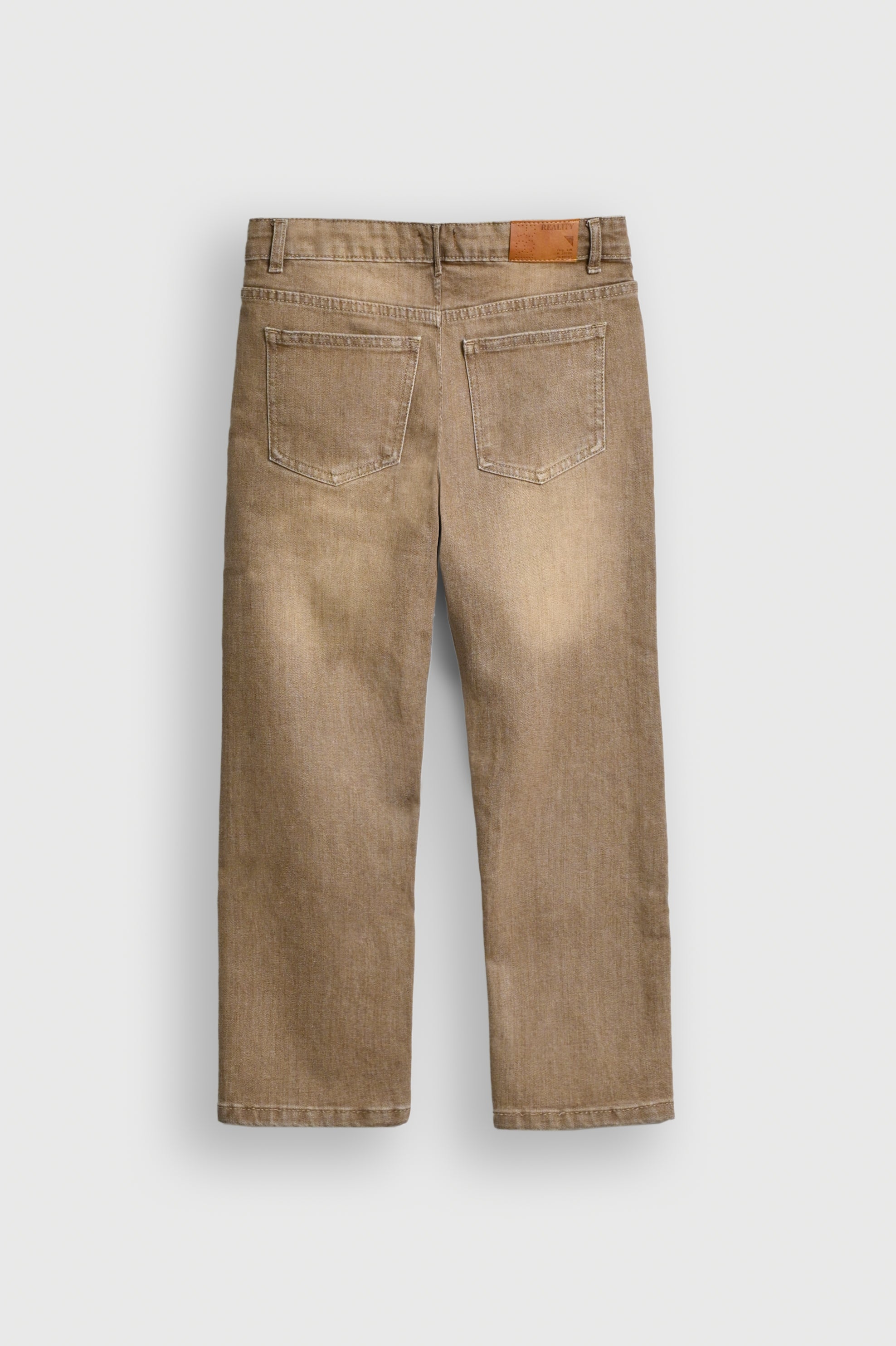 KHAKI Washed Wide-Leg Jeans for Boys Reality