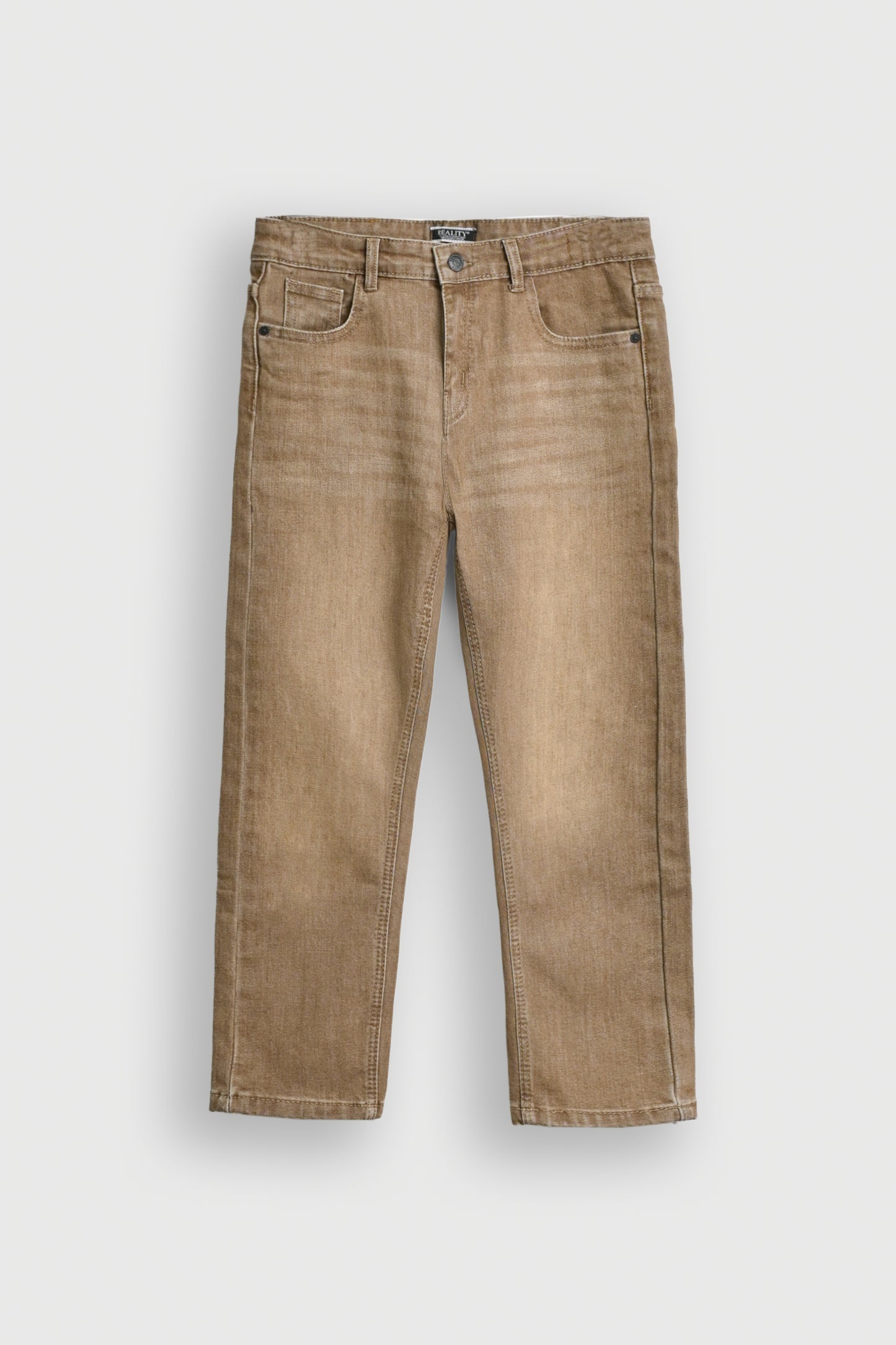 KHAKI Washed Wide-Leg Jeans for Boys Reality