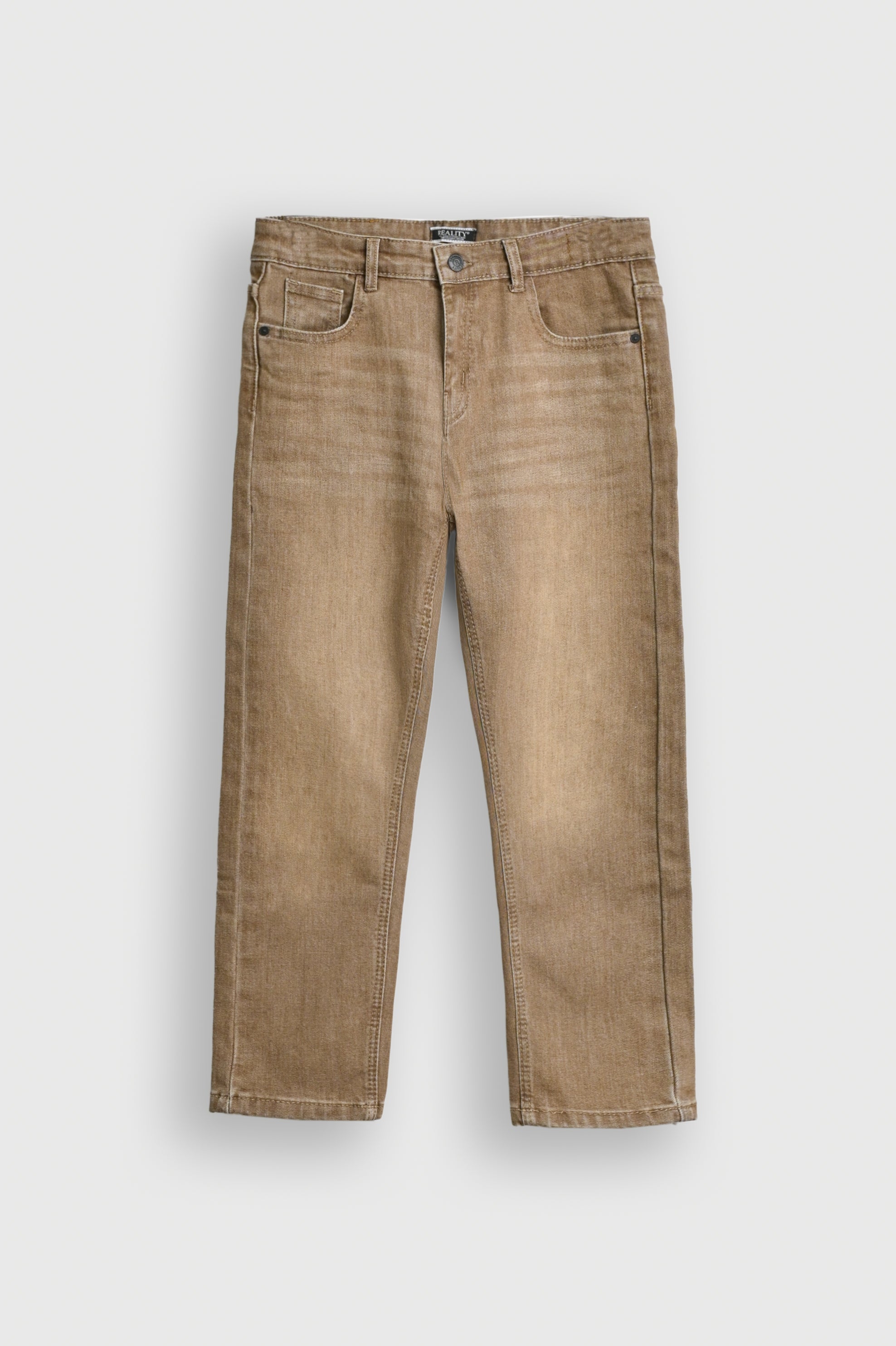 KHAKI Washed Wide-Leg Jeans for Boys Reality
