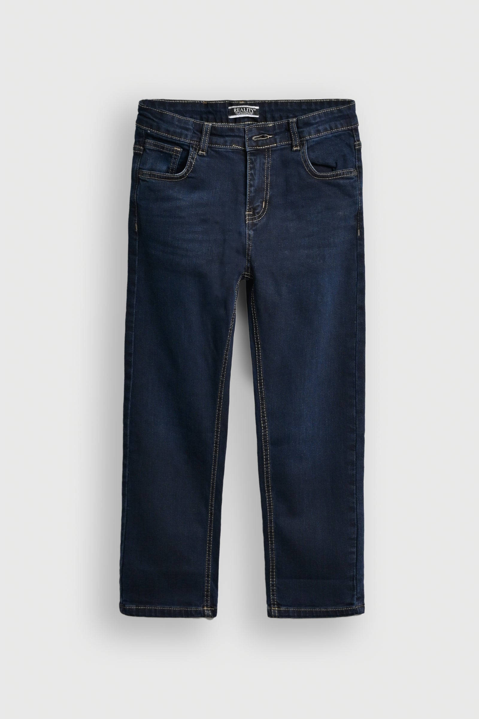 DK BLUE Washed Wide-Leg Jeans for Boys Reality