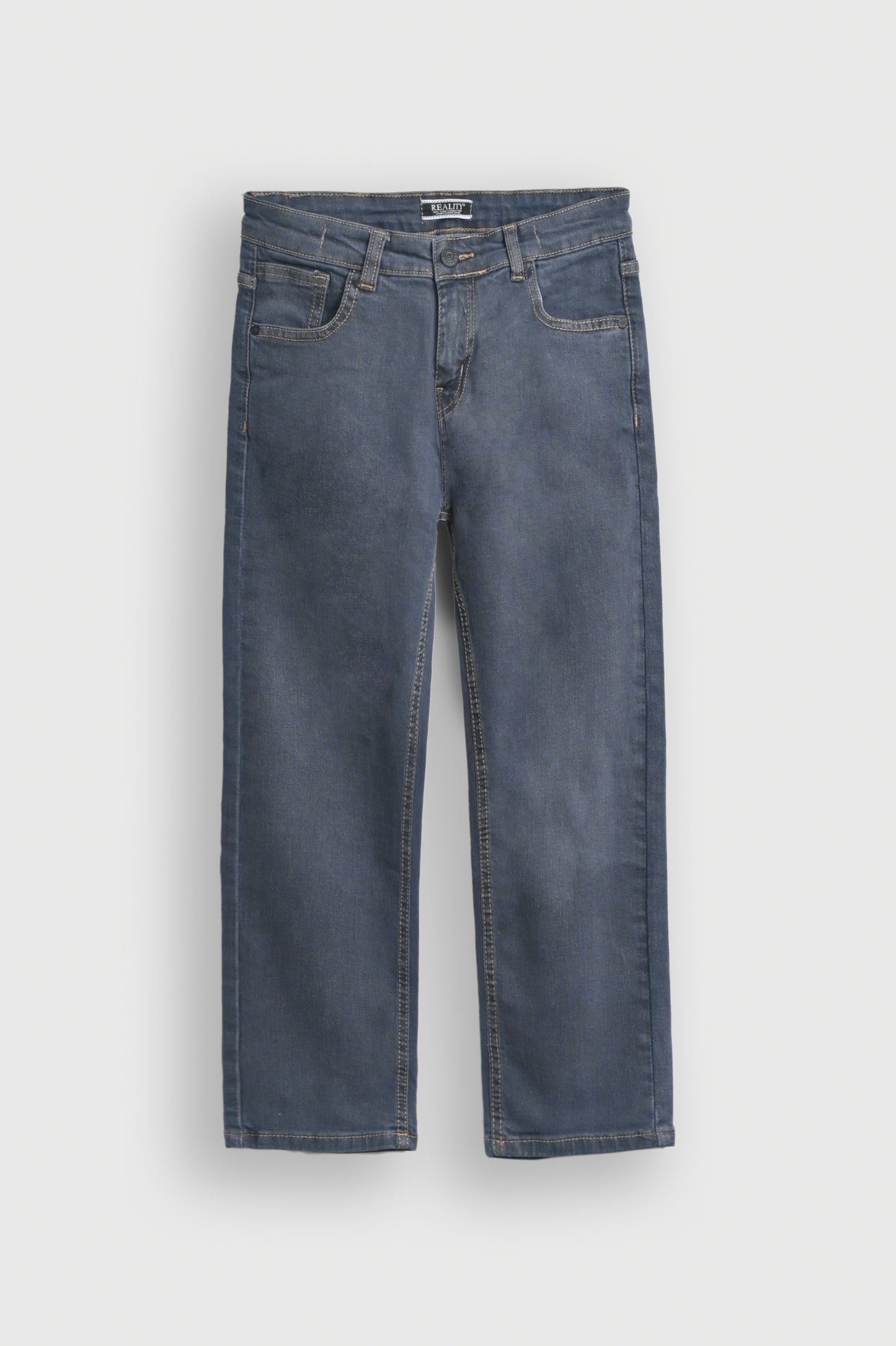 HEATHER GREY Washed Wide-Leg Jeans for Boys Reality