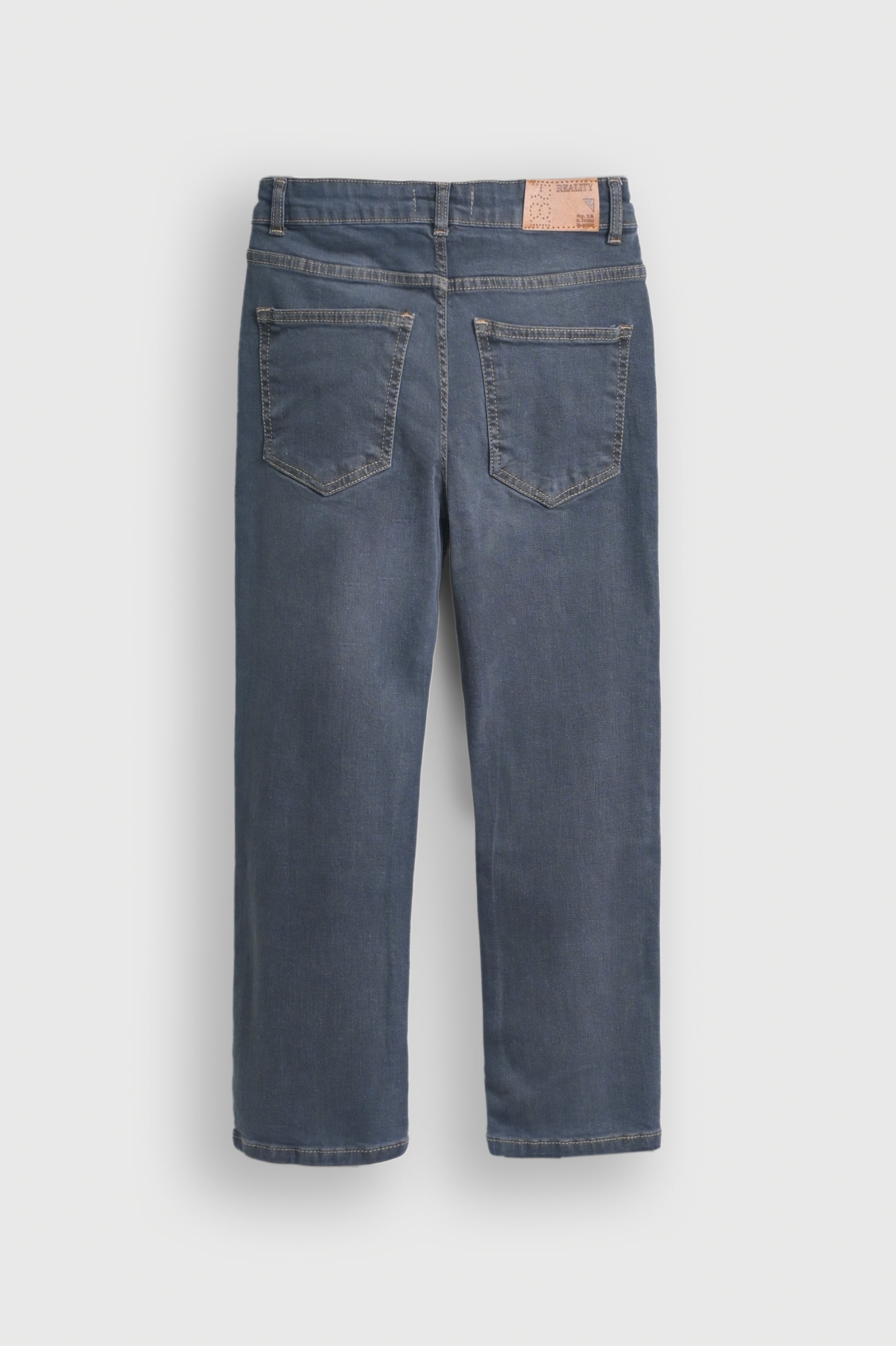 HEATHER GREY Washed Wide-Leg Jeans for Boys Reality