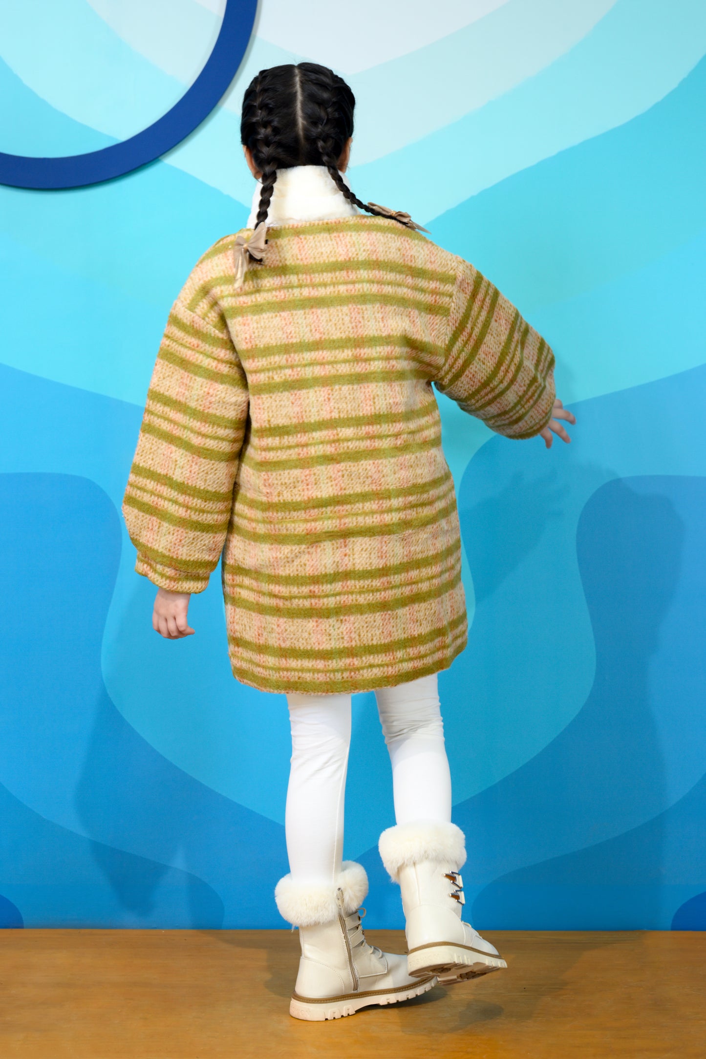 Cosy Winter Berry Toggle Coat Reality