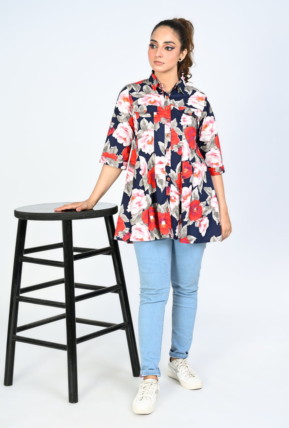 BLUSH EMBER NAVY TOP REALITY