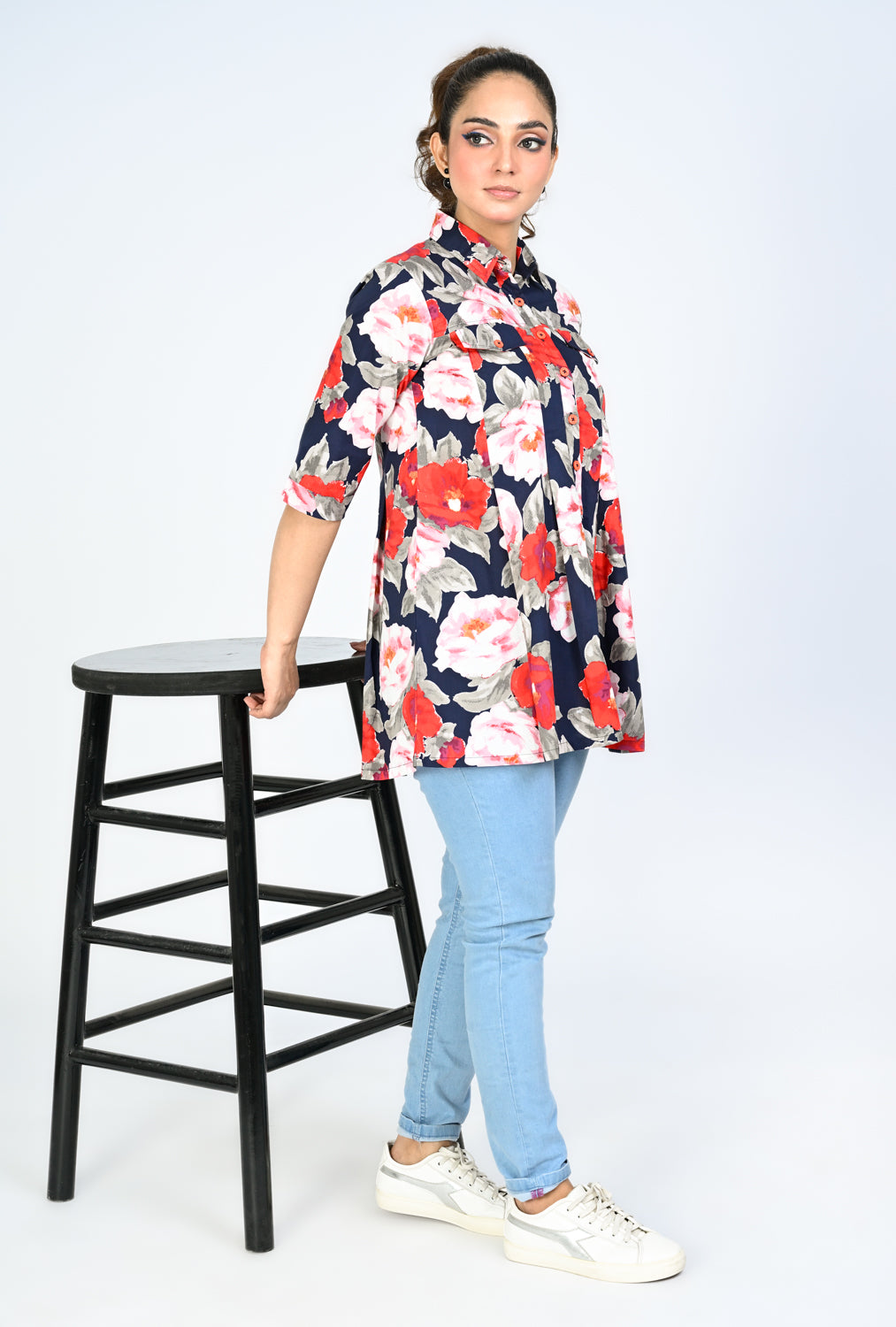 BLUSH EMBER NAVY TOP REALITY