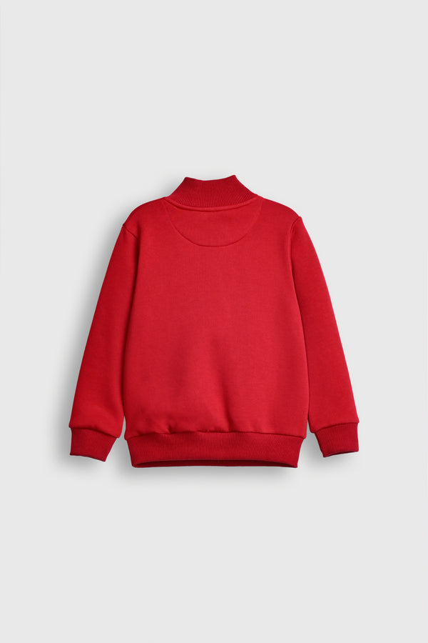 HALF RED SWEATSHIRT Reality
