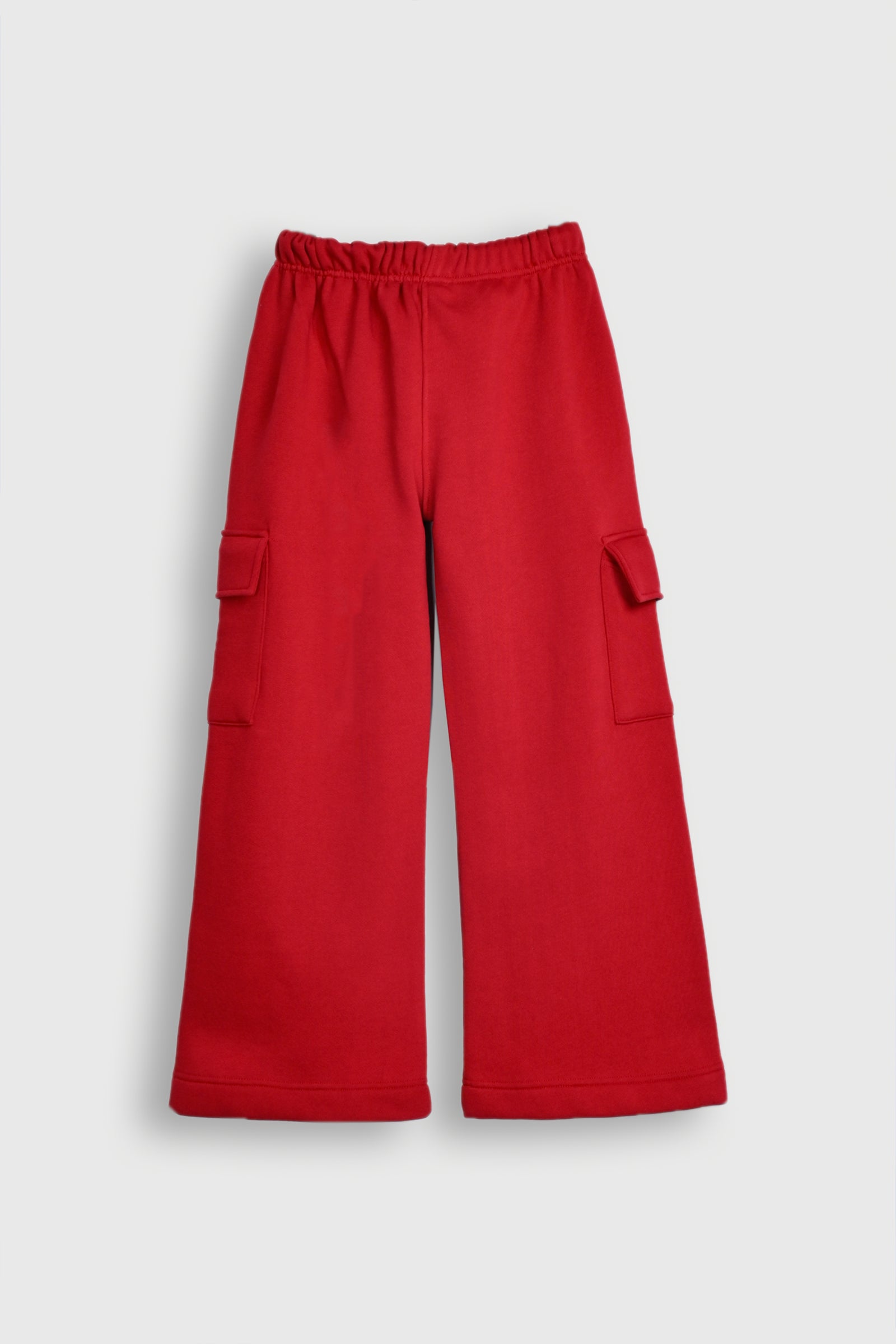 4 POCKET RED LOOSE BOTTOM TROUSER Reality