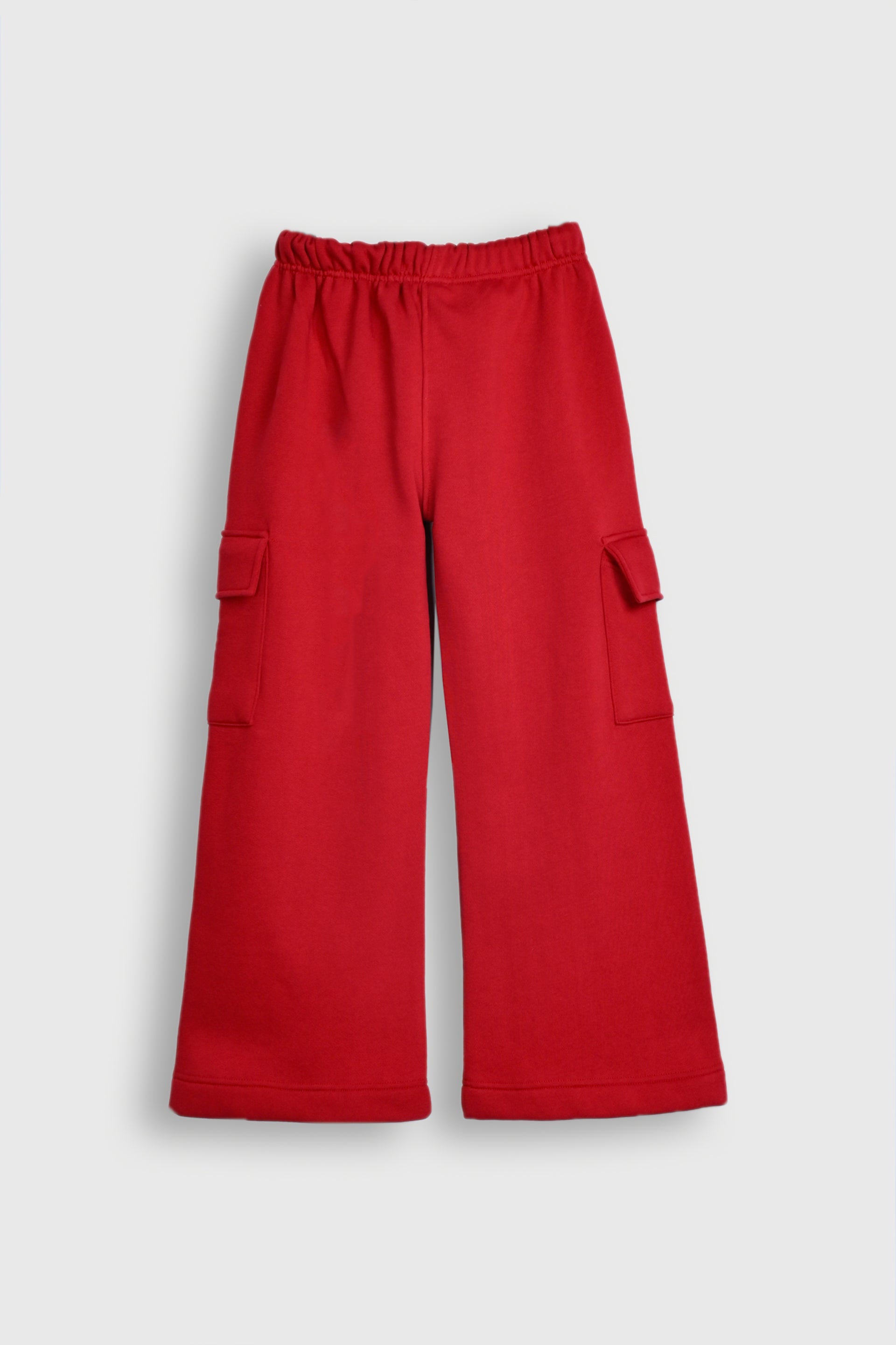 4 POCKET RED LOOSE BOTTOM TROUSER Reality