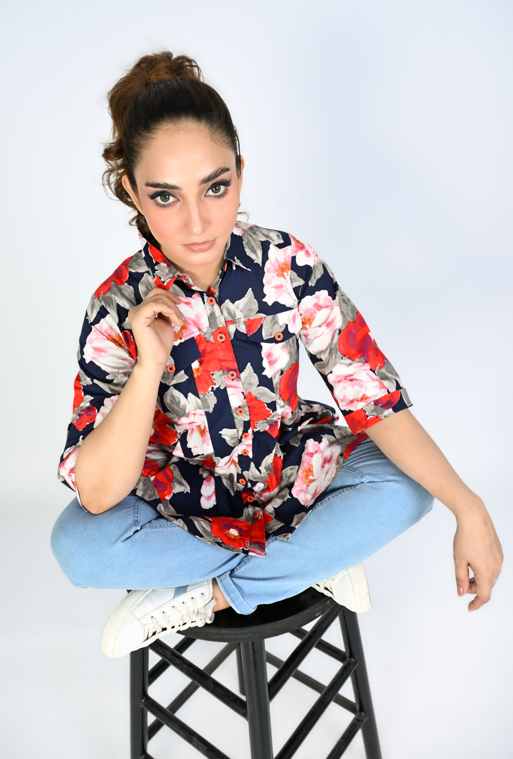 BLUSH EMBER NAVY TOP REALITY