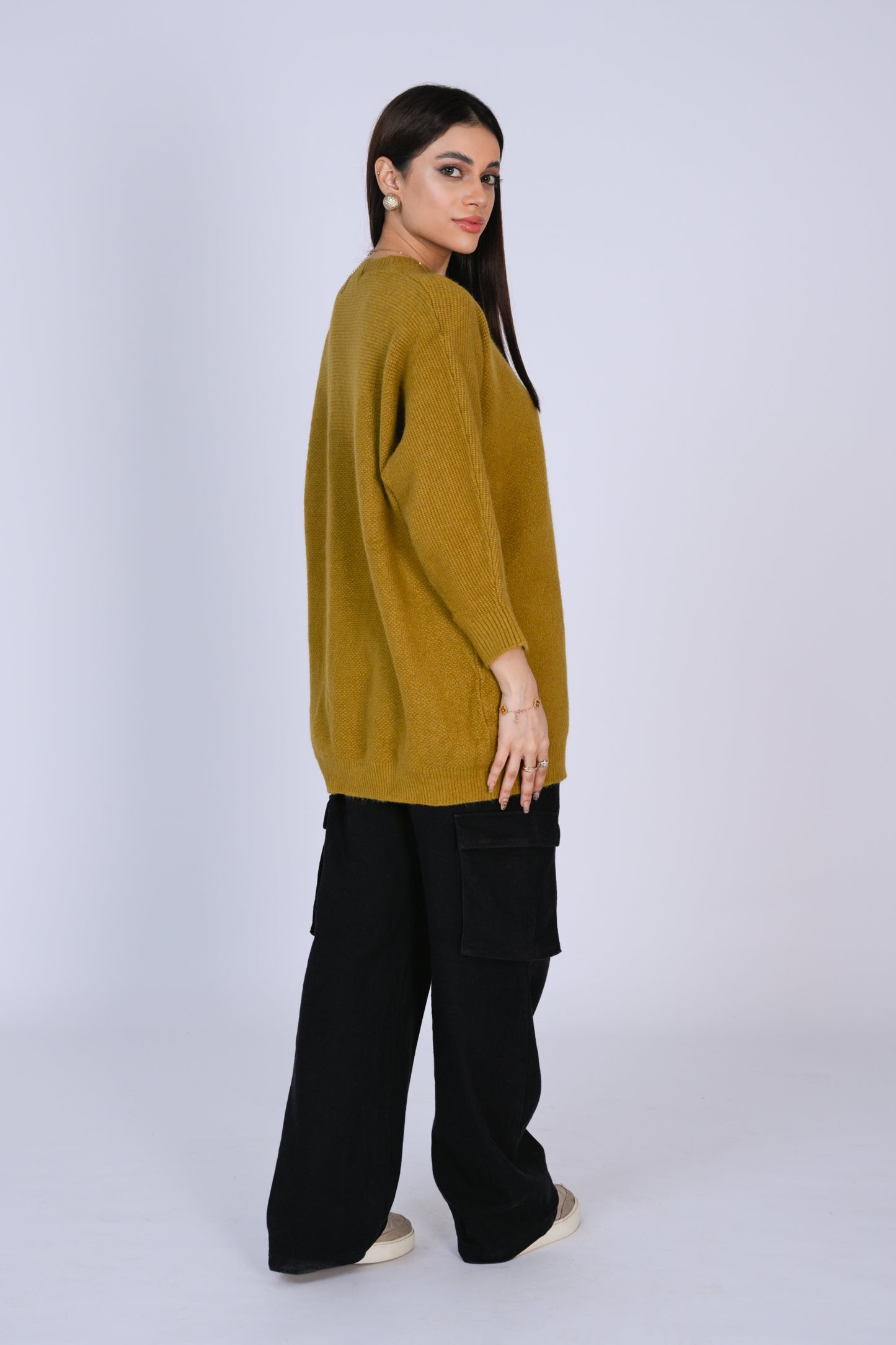 Mustard Yellow Tunic Sweater Reality