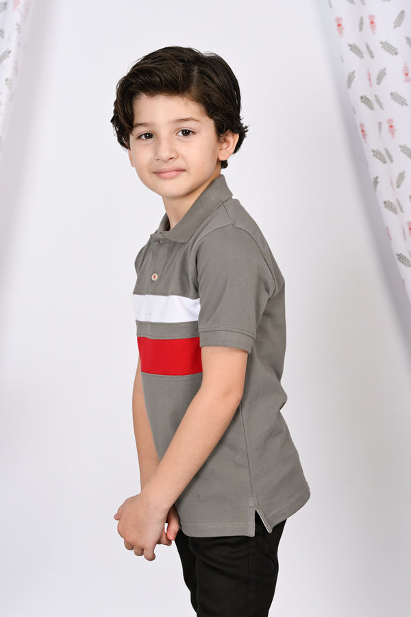 BOYS GRAY POLO Reality