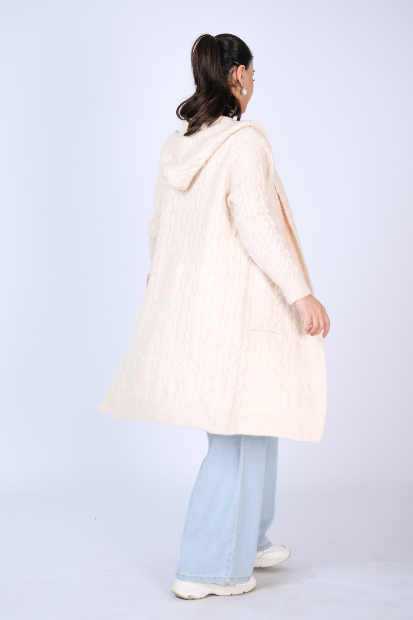 Women's Hooded Cardigan with Toggle Fasteners Reality