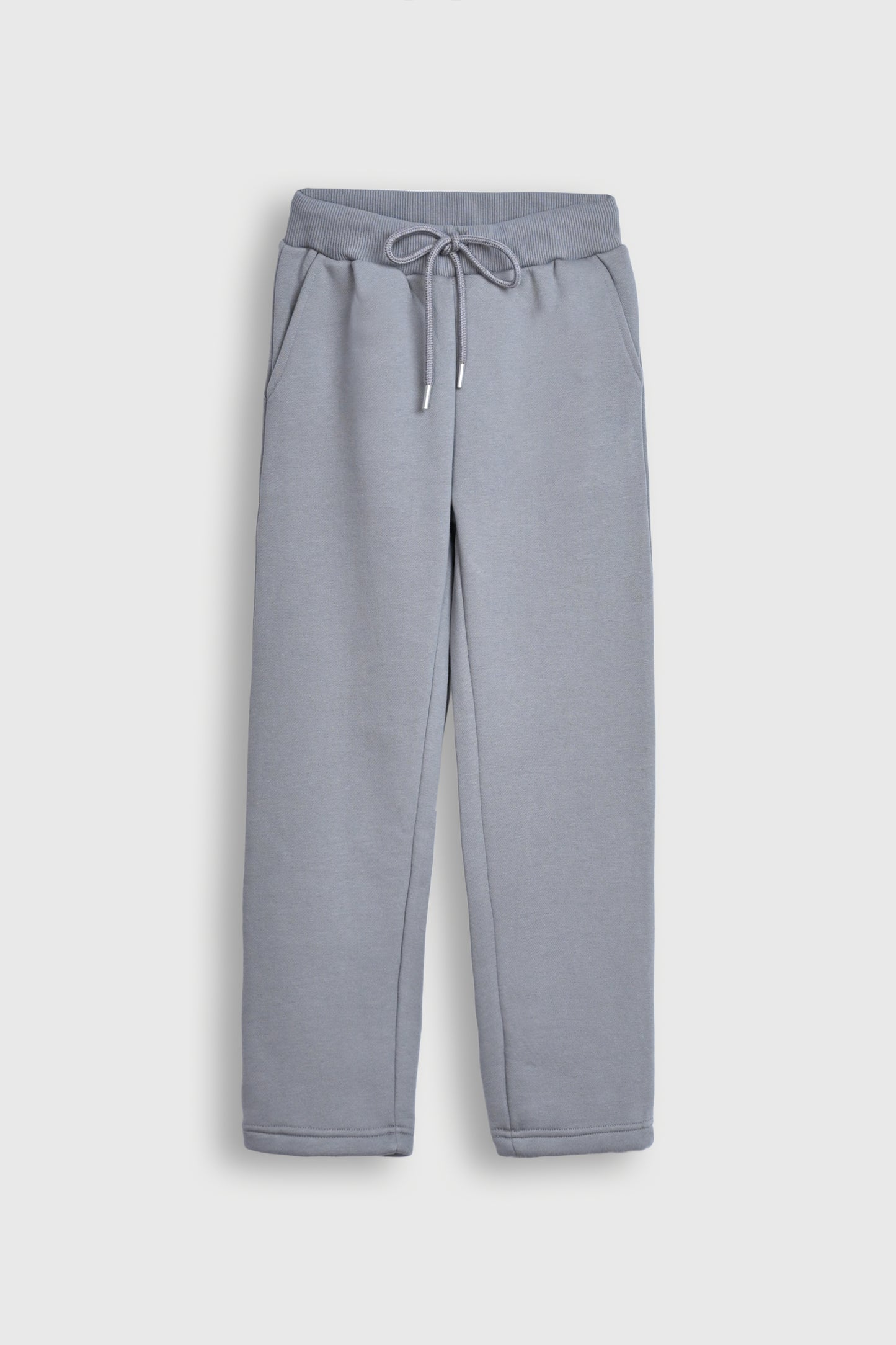 OPEN BOTTOM LIGHT GREY TROUSER Reality