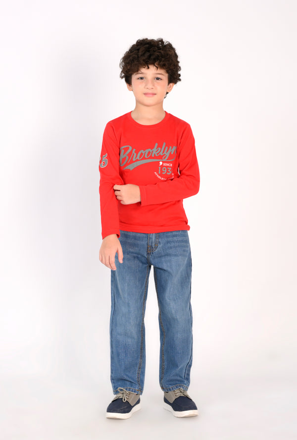 Red Brooklyn Athletic League T-Shirt Reality