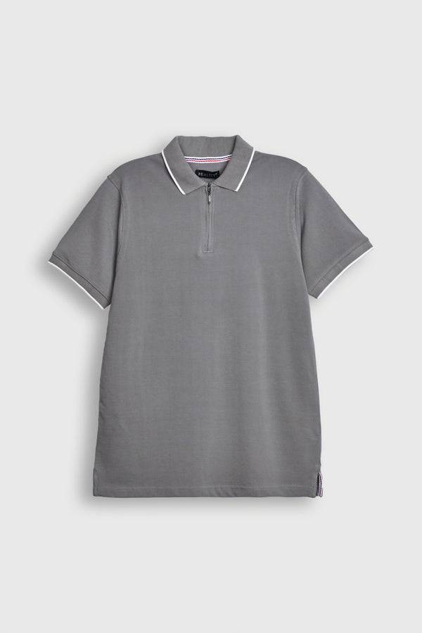 MEN DARK GREY POLO Reality
