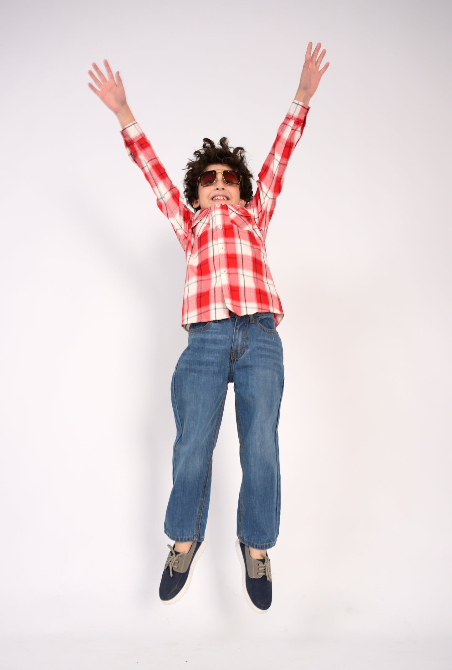 Red & White Brushed Plaid Flannel Shirt Reality