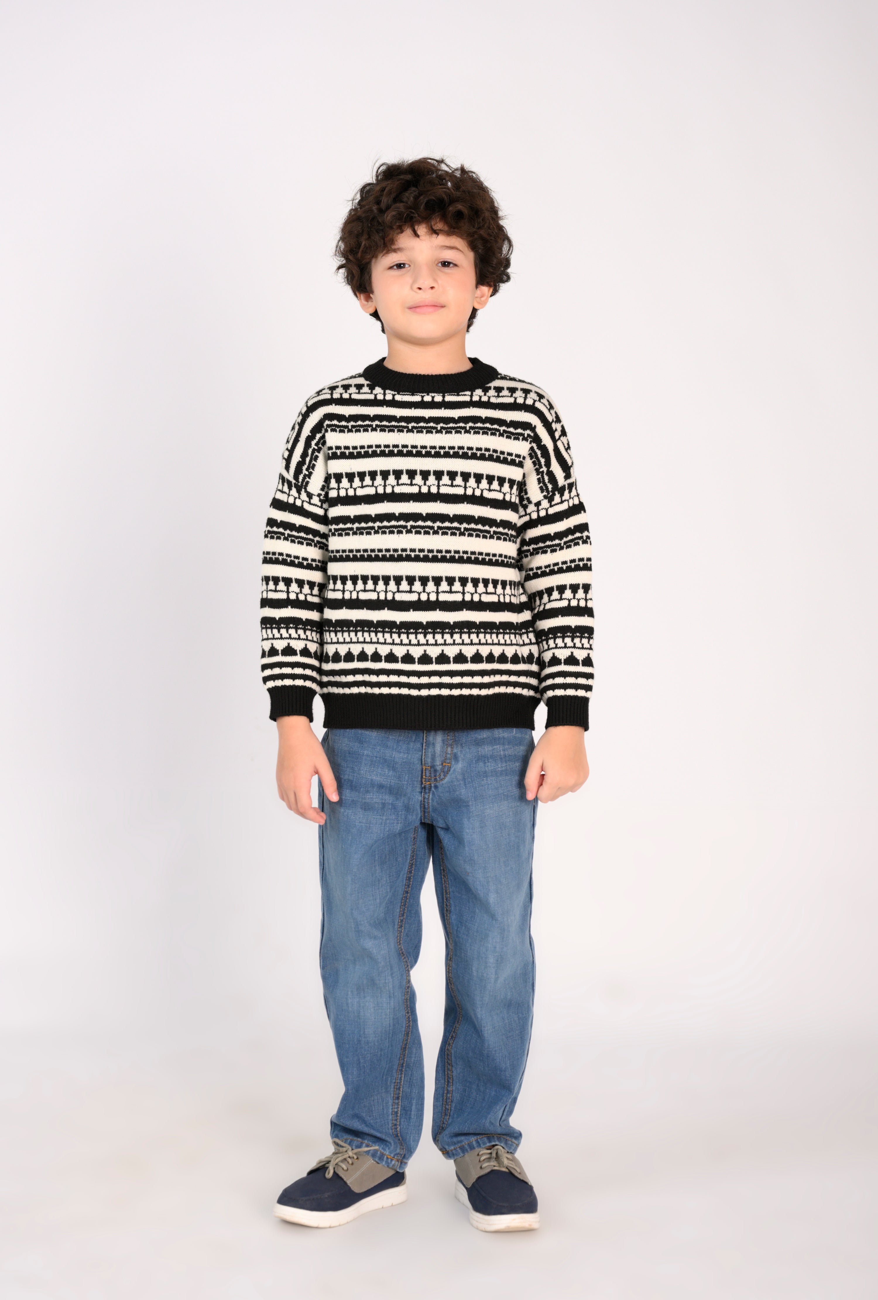 Boy in Patterned Reality