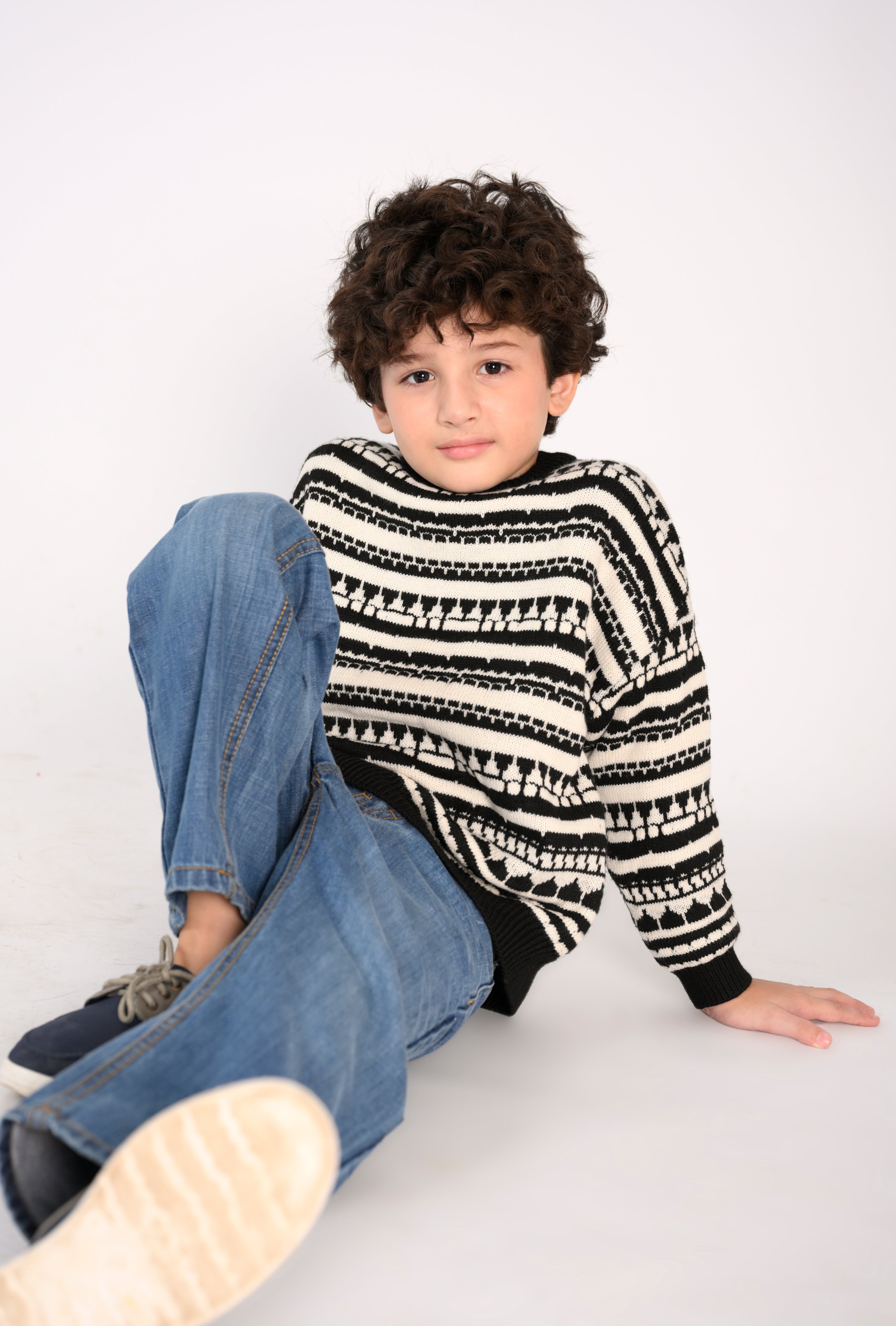 Boy in Patterned Reality