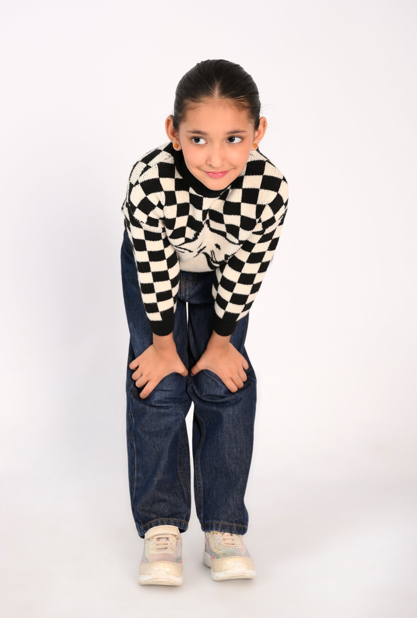 Jumping for Joy in Cable Knit Reality