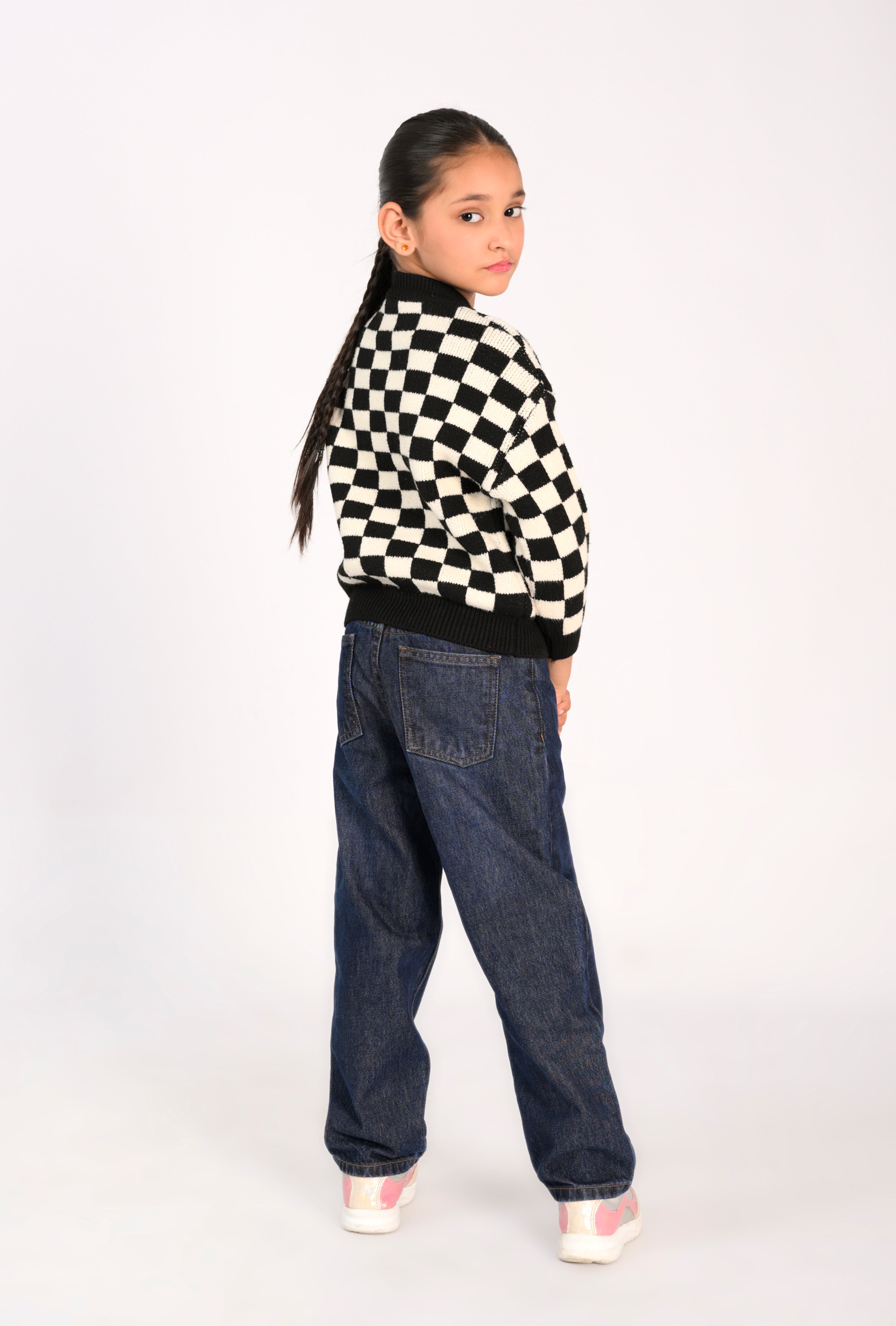 Jumping for Joy in Cable Knit Reality