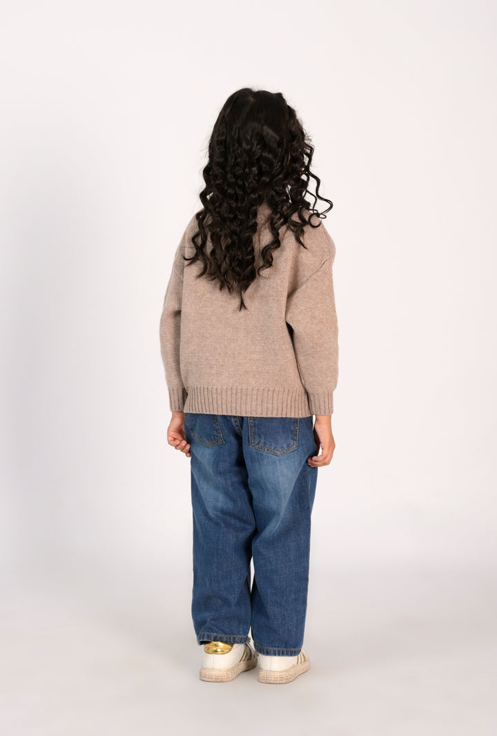 Girl in Cat Sweater and Jeans Reality