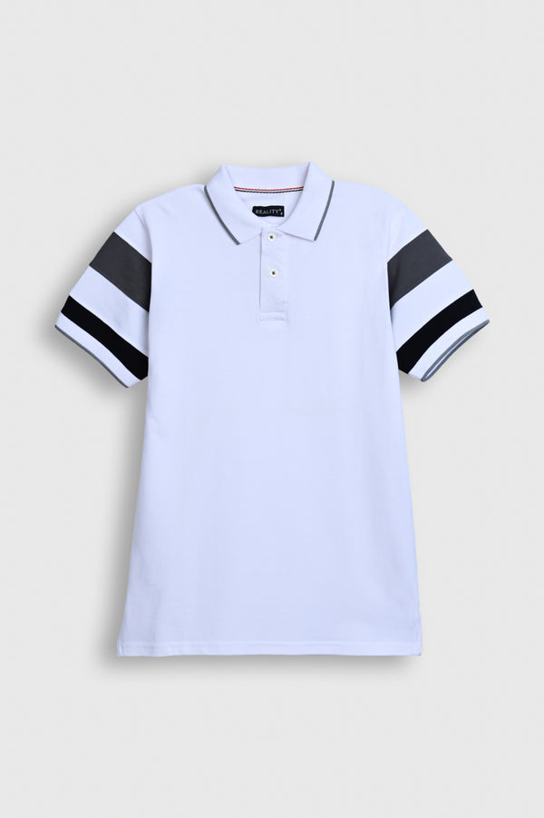 MEN WHITE POLO Reality