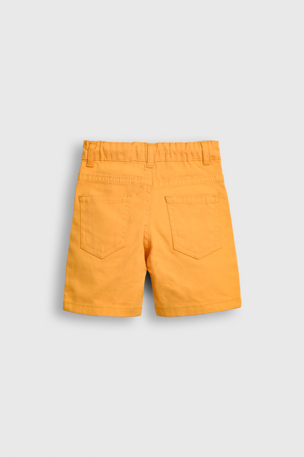 Boys Yellow Cotton Twill Shorts Reality