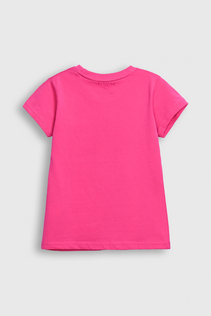 Tom and Jerry Girls Pink Graphic T-Shirt Reality