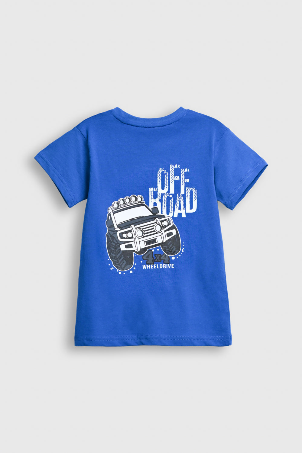 Boys Blue Off-Road 4x4 Graphic T-Shirt Reality