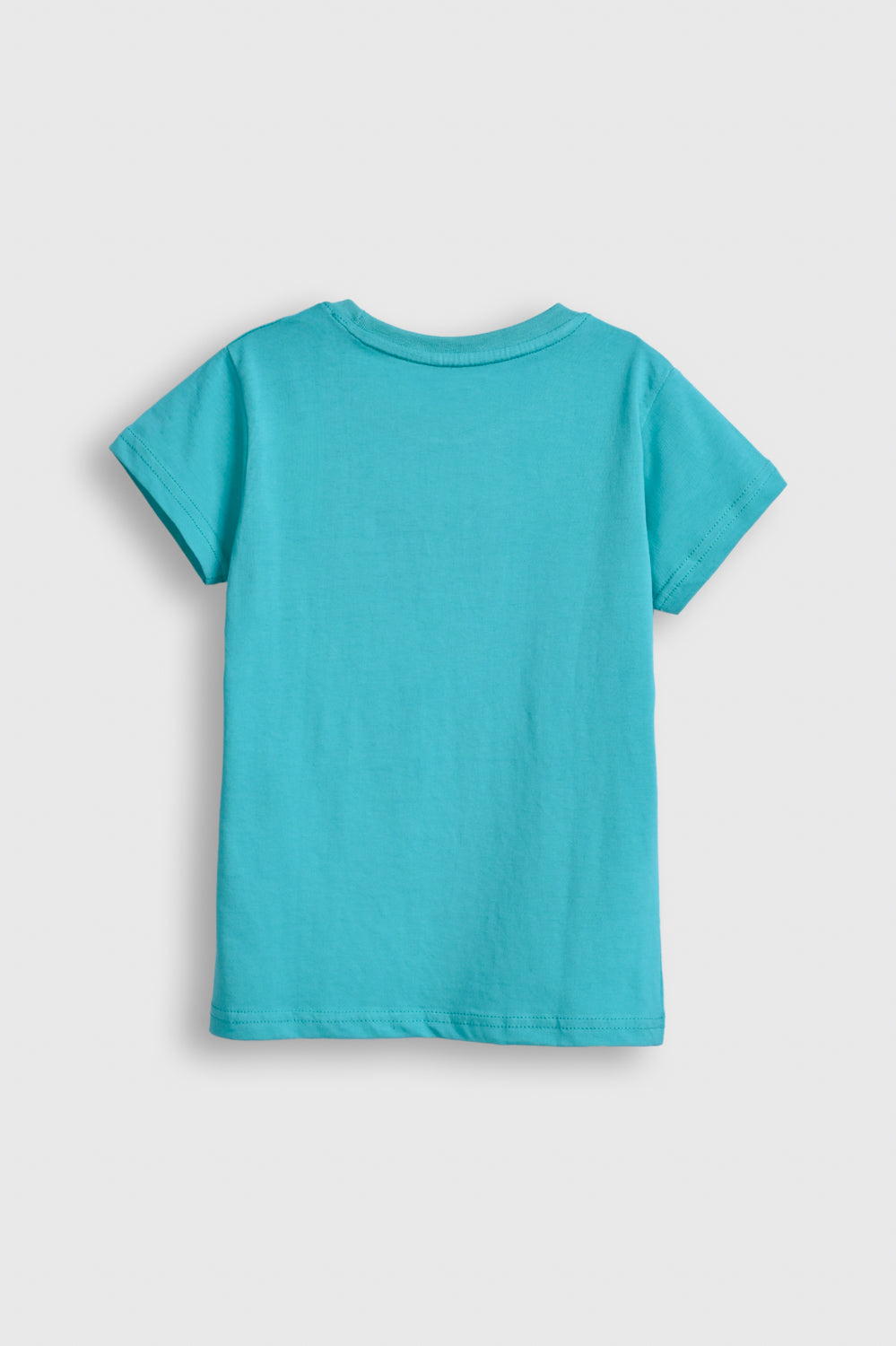 Turquoise Minnie Mouse Graphic Tee for Girls – Cute Star Print with Red Bow Reality