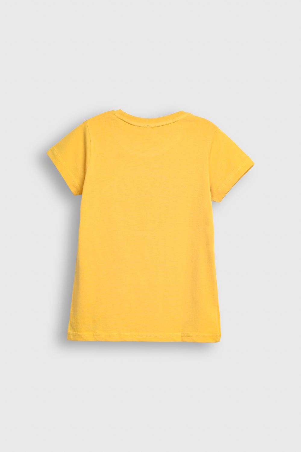 Yellow Friends Cartoon Print T-Shirt for Girls – Cute Graphic Design Reality