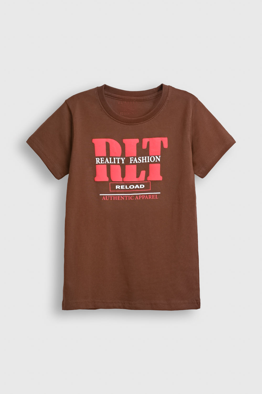 Brown Boy T-Shirt with RLT Reality Fashion Print – Reload Series Reality