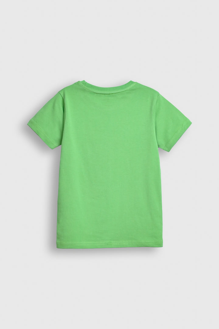 "Green Boy T-Shirt with Nautical Sailor Print – Anchor & Rope Design Reality