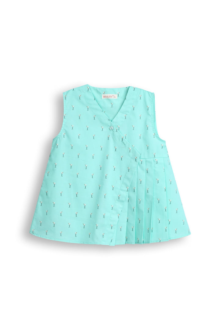 Mint Delight Girls' Printed Co-ord Set Reality