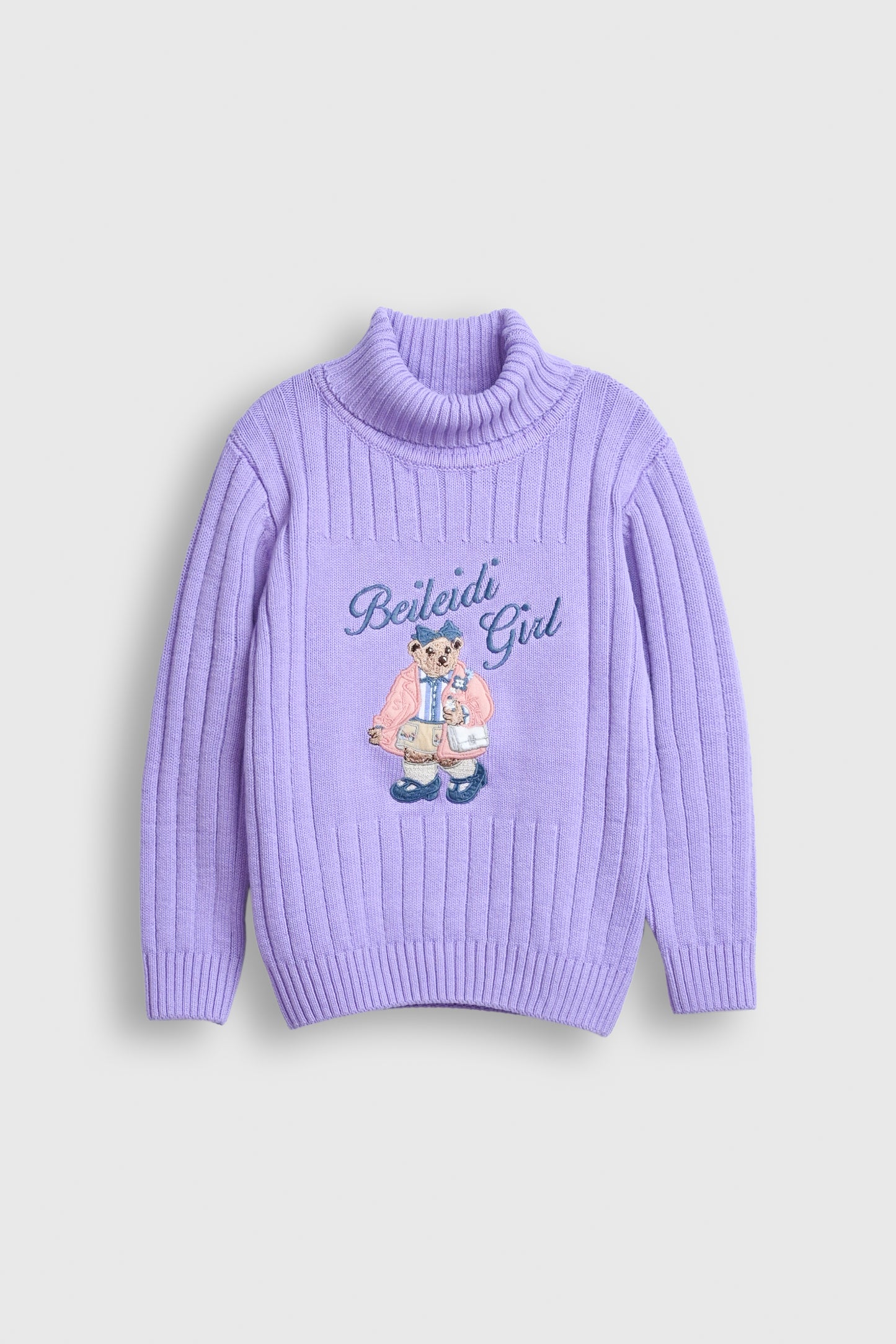 Beileidi Girl Lilac Knit Sweater Reality