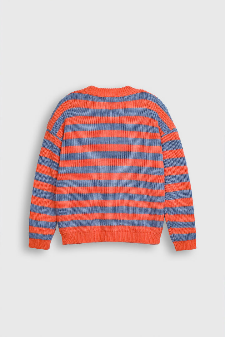 Sunset Static Knit Sweater Reality