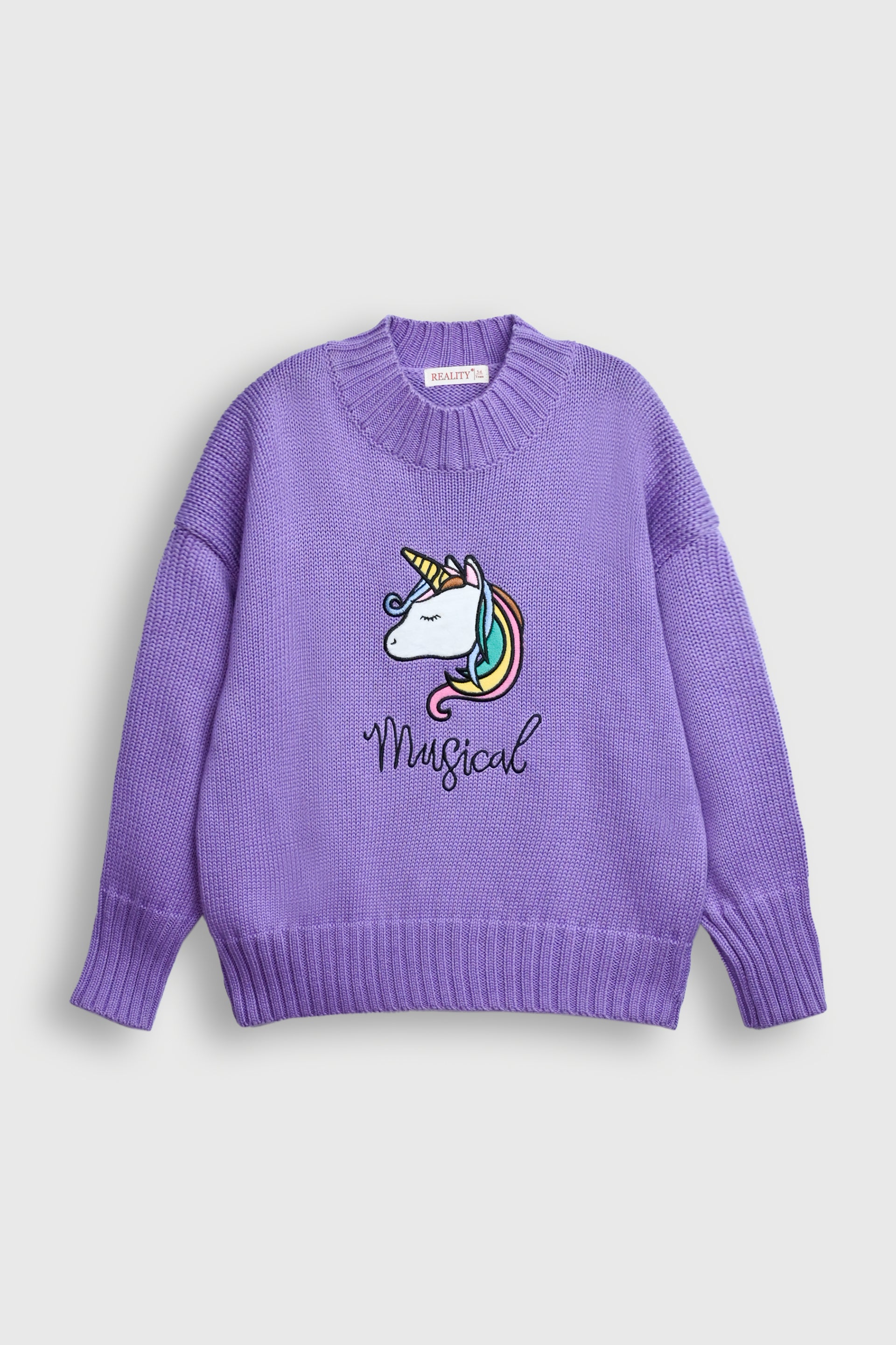 Magical" Unicorn Graphic Sweater Reality