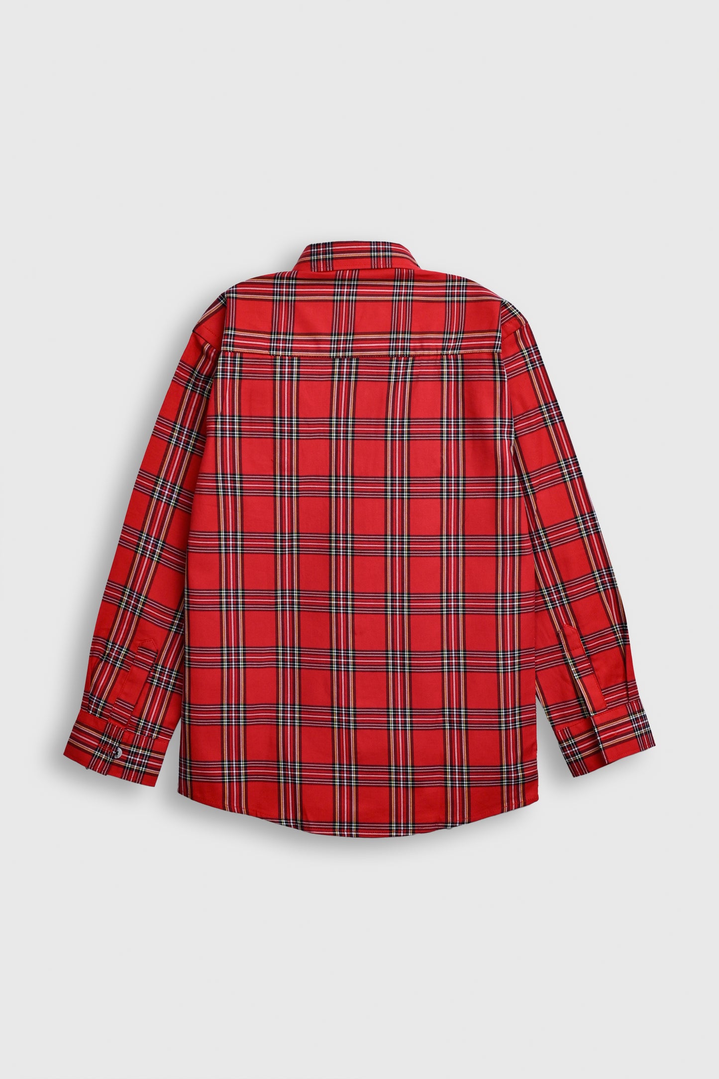 Classic Red Tartan Button-Up Flannel Shirt Reality