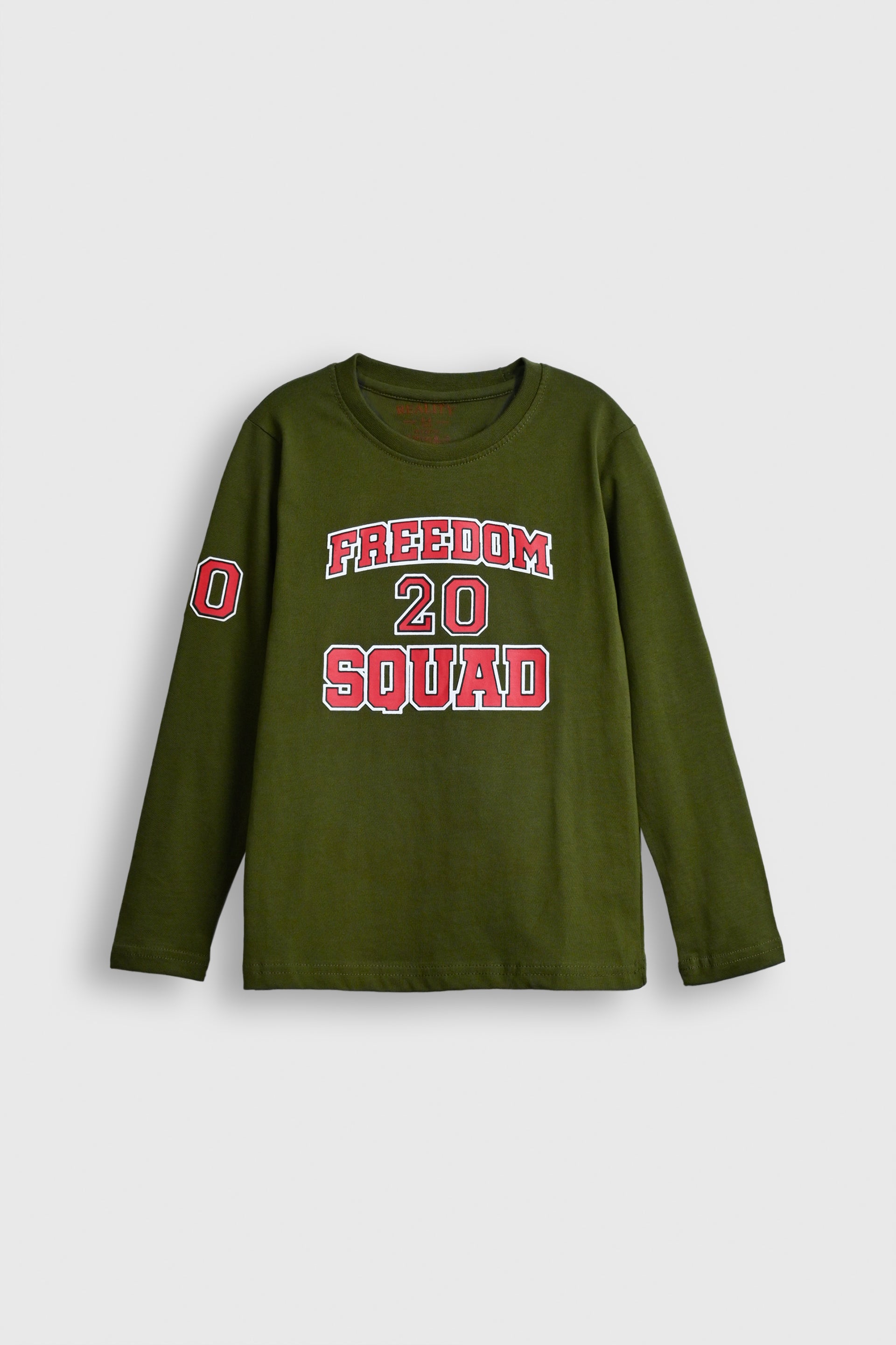 Freedom Squad 20 Long Sleeve Tee – Army Green Reality